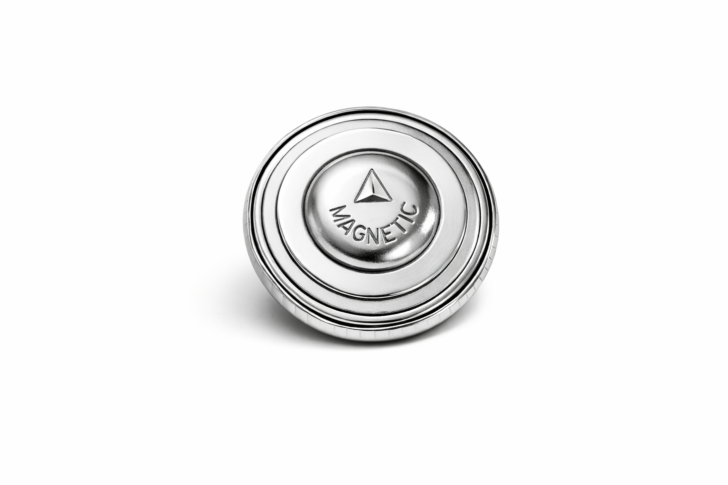 USA Soccer - Magnetic Lapel Button - Silver Metallic and Black